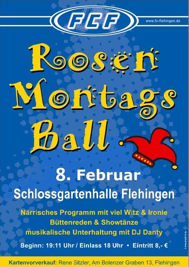 FC Flehingen Rosenmontagsball 2016